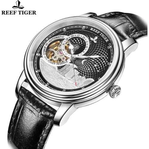 Reef Tiger/RT Top Brand Designer Mechanical Watch Women Men Unisex Sapphire Crystal Automatic Watches Unisex Fashion Watch