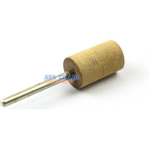 30 Pieces 12x19mm Barrel Mounted Leather Polishing Point Grinding Bit 3mm Shank