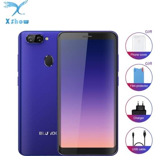 Bluboo D6 Pro D6 Smartphone Android 8.1 Quad-core 5.5inch Fingerprint 2GB RAM 16GB ROM Dual SIM 2700mAh Battery 720P Cell phones