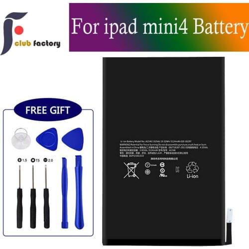 Club factory Replacement Battery for iPad Mini 4, with Complete Repair Tools Kit, New 0 Cycle 5124mAh