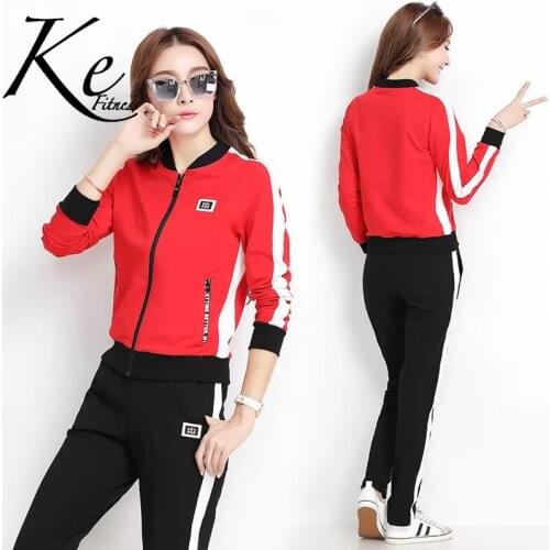 KE 2021 sportswear suit women new spring and autumn fashion casual sweater two-piece tracksuit woman