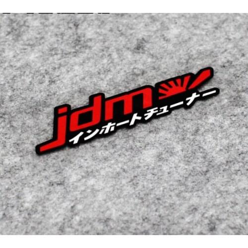 Reflective Vinyl JDM With Japanese Lettering Car Stickers Japanese Drift Sticker Motorcycle Car Decals Racing