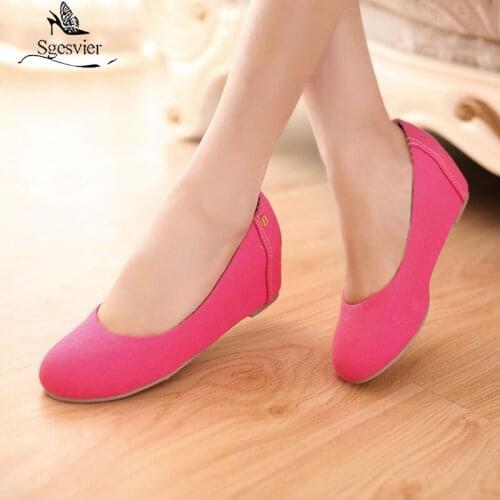 Sgesvier Shoes For Women Woman Shoes Zapatos Mujer Wedges Moccasins Sapatos Femininos Style Womens Creepers Loafers