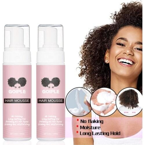 200ml Natural Moisturizing Organic Ingredients Curly Hair Styling Foam Mousse