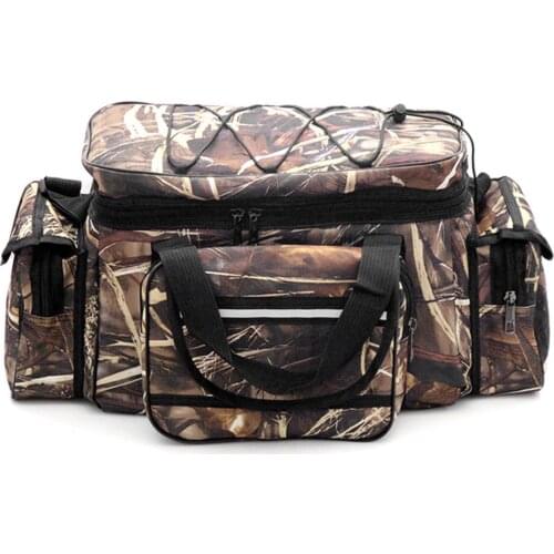 Large Capacity Fishing Tackle Bag Waterproof Fishing Tackle Storage Bag Case Outdoor Travel Hunting Shoulder Bag Pack