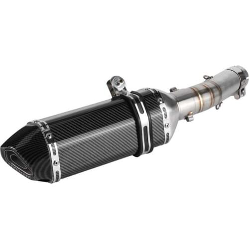 Exhaust System Slip-On Muffler with DB Killer + Mid-Pipe Fit for Honda CBR500R CB500F CB500X 2013-2015