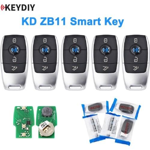 1/2/5PCS, KEYDIY ZB Smart Key ZB11 Remote Contro for KD-X2 Car Key Remote Replacement Fit More than 2000 Models