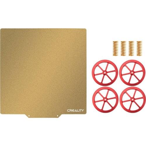 For Ender-3 Ender-3S Ender-3 pro Ender-3V2 Hot Bed Die Spring+Aluminum Hand Twist Leveling Nut+235 X 235 PEI Spring Steel Sheet