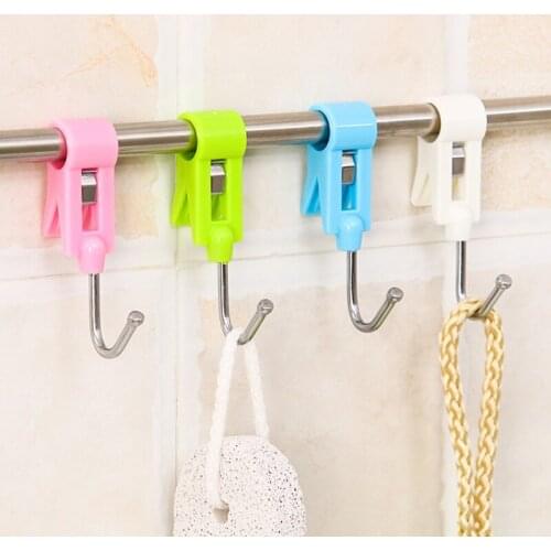 1 Set clamp hook Clothes Hooks Peg laundry folder Hanging Clothes Rails Clips Clothespins Socks Underwear Drying Rack organizer