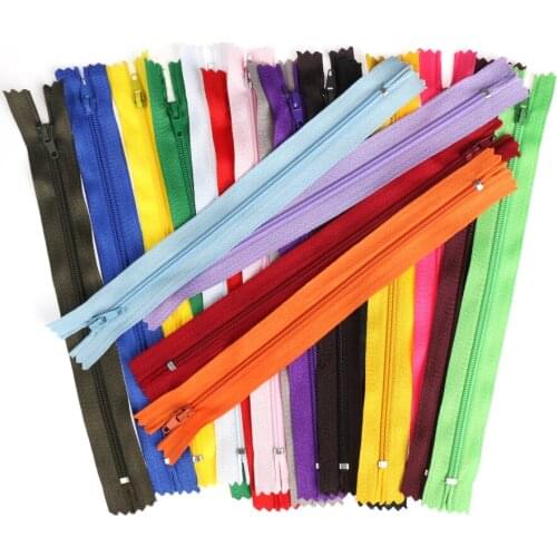 10Pcs/Lot Hot Sale Nylon Zippers Colorful Coil Zipper Tailor Trousers Clothing Garment DIY Handcraft Crafts Sewing Accessories
