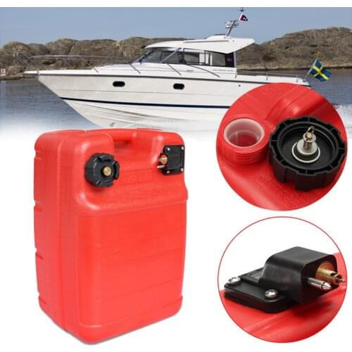 24L Plastic Fuel Tank 6.3 Gallon Portable Universal Petrol For Marine Outboard Boat Motor With Fuel Cap Fuel Tank Pipe Tubing