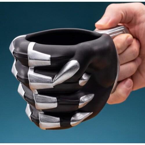 Black Panther 3D mug cup Gift,love,friendship,celebration, Cute ,Ships from Turkey