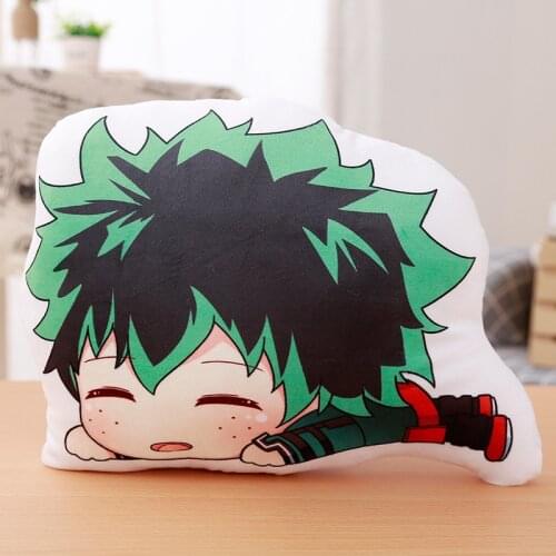 35cm Anime My Hero Academia Asui Tsuyu Midoriya Izuku Cosplay DIY Plush Doll Toy