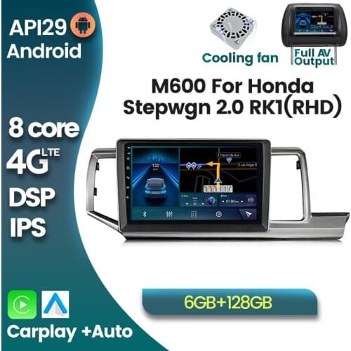 HD 1280x720 Android 10 Car Radio Multimedia Stereo Player for HONDA STEPWGN 2009-2015 Navigation GPS Head Unit with IPS Screen