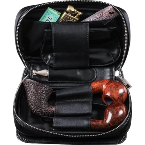 Tobacco Smoking Pipe Bag Case Smoking Stash Bag Container Cigarette Rolling Paper Lighter Tobacco Herbs Pouch Bag Storage Case