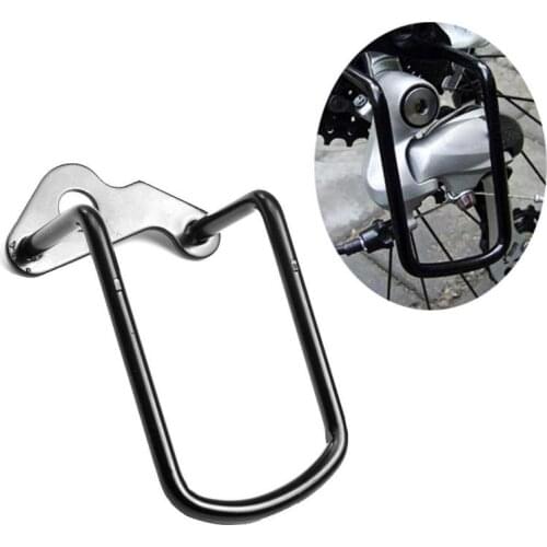 Black Bicycle Gear Rear Transmission Protector Guard Derailleur Chain Bike Cycling Protection Iron Rear Derailleur