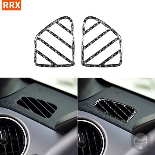 For Mazda MX-5 Miata MX5 NC 2009 2010 2011 2012 2013 2014 2015 Carbon Fiber Stickers Dashboard Both Sides Air Outlet Interiors
