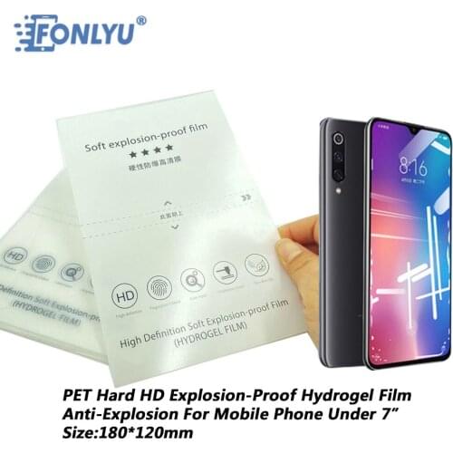 FONLYU 100pcs Flexible Hydrogel HD Film for F140 F150 F200 Machine Cutting Front Film for All IPHONE Protective Cover Film