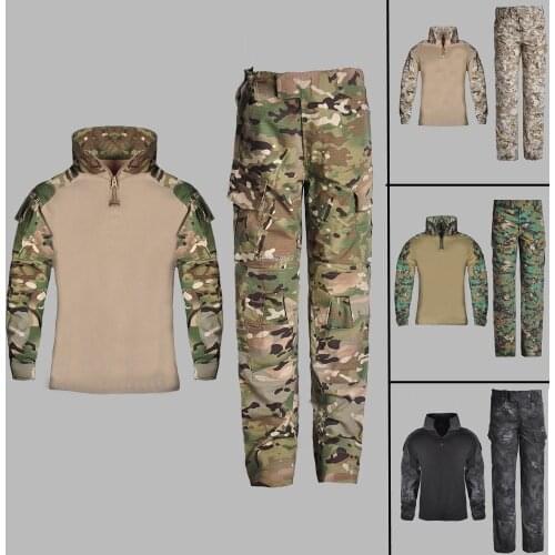 Boys Girls Scout Soldier Army Suit Halloween Costumes Clothing for Kids Military Tactical Performan Camouflage Uniform