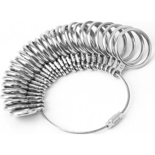 Easy To Use 0-13 Finger Ring Metal Sizer Gauge Measure Jewelry Size Tools New