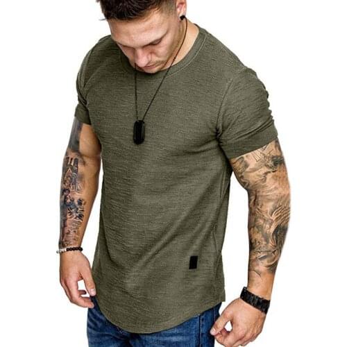 Summer Man t-shirts O-neck Oversized t-shirt men Casual Solid Short Sleeve Streetwear men tshirt Plus Size Tops Tee Shirt Homme