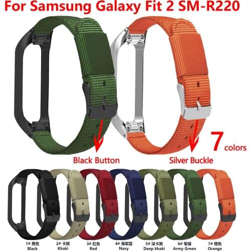 Tschick Suitable for Samsung Galaxy fit 2 braided nylon strap SM-R220 nylon loop canvas strap