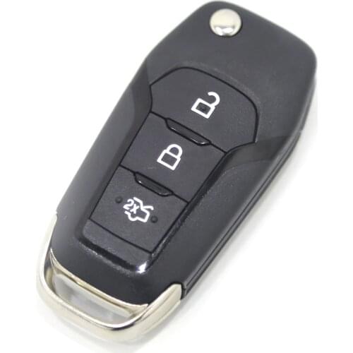 Lockartist Auto Car Transponder 3Buttons 433MHz Flip Remote Control Flip Car Key with 49 chip for Ford Escort Free Shipping