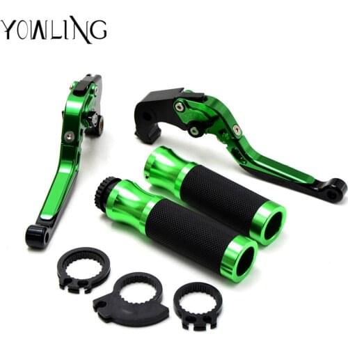 Motorcycle handle bar grips 22MM levers brake clutch For Kawasaki ZX6R/636 2007-2016 2008 2009 2010 2011 2012 2013 2014 2015