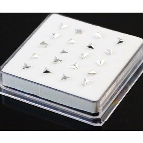 925 Sterling Silver Plated Geometric Triangle Nose Nails,Nose Ring,Nose Earrings Piercing Fashion Jewelry jp