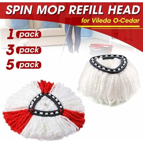 Microfiber Spin Mop Clean Refill Replacement Head for Vileda O-Cedar EasyWring Mop Household Cleaning Tools Mop Accessories