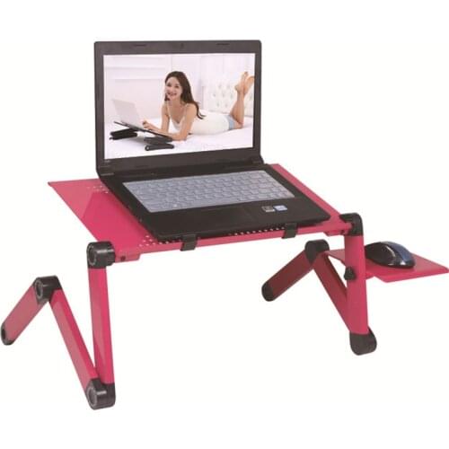 Portable foldable adjustable folding table for Laptop Desk Computer mesa para notebook Stand Tray For Sofa Bed Black