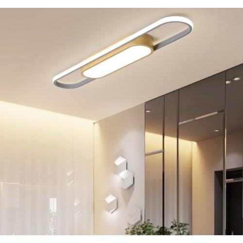 Long Strip Led Cloakroom Aisle Ceiling Light Simple and Modern Entrance Light for Corridor Aisle Balcony Bedroom Office Lamp