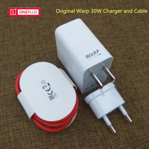 One plus 8 7 Pro USB Warp Charger 30W Dash Wall Charger Adapter 1 + 7T Pro/5/5T/6/6T,100cm 5V 6A Type-C Data Cable For Oneplus
