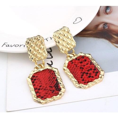 Fashion Statement Earrings 2020 Metal sequin snake earrings For Women Hanging Dangle Earrings Drop Earing Modern Female Jewelry