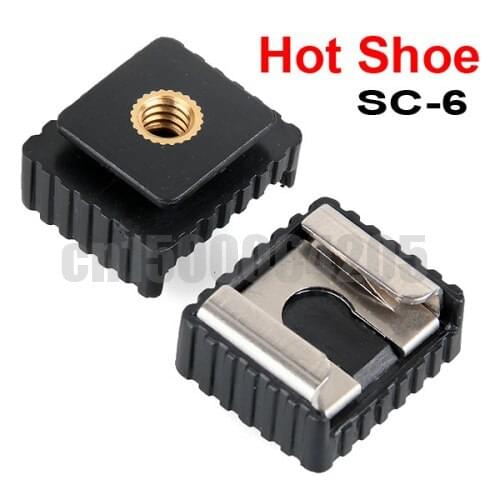 2pcs SC-6 Hot shoe Adapter for S0ny Minolta F42AM F56AM Speedlite to Standard Free shipping +tracking number