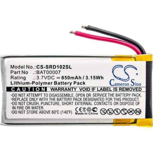 Cameron sino 850mah battery for CARDO Packtalk Duo Scala Rider Packtalk SRPT0102 CARDO BAT00007