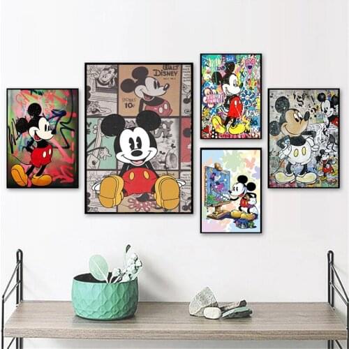 5D DIY Diamond Painting Disney Cartoon Mickey Full Square Diamond Mosaic Embroidery Sale Home Decoration