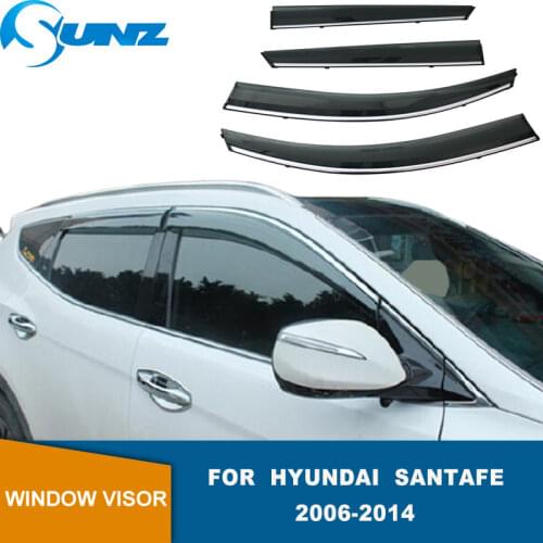 Side Window Deflector For Hyundai Santa Fe Santafe 2006 2007 2008 2009 2010 2011 2012 2013 2014 Window Visor Sun Rain Guard SUNZ