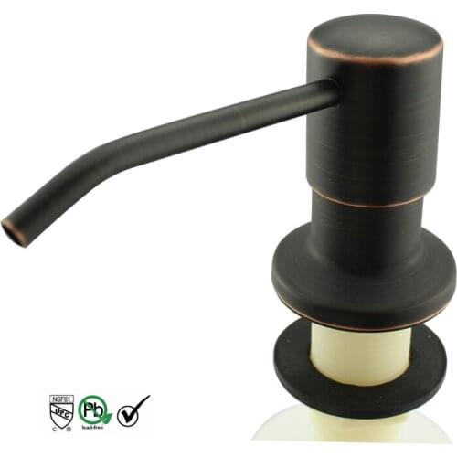 Build In Oil Rubbed Bronze 304 Stainless Steel Kitchen Sink Liquid Soap Dispenser 17 OZ Bottle