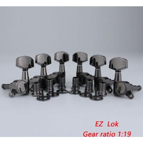 NEW Wilkinson WJN-01 3R3L Guitar Machine Heads Tuners Smoky color Tuning Pegs ( With packaging)