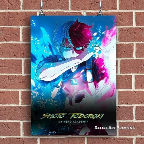 Canvas Anime My hero academia Shoto Pictures Home Decoration Paintings Poster HD Prints Wall Art Modular Living Room Framed