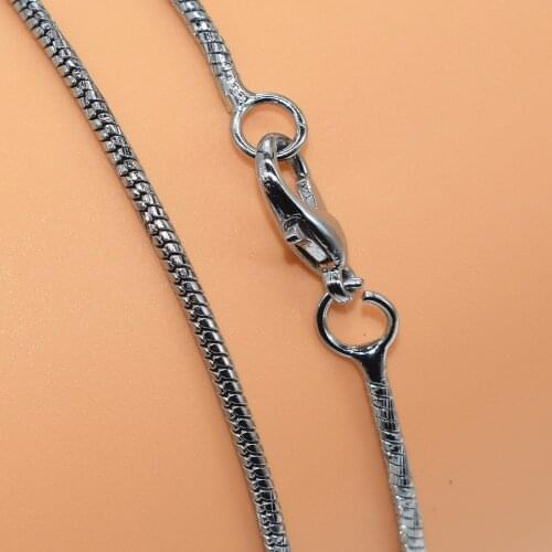 Color Retention 18 inches 2MM Wide Stainless Steel Necklace Link Chain Mens Boys Necklace Jewelry Gift Flannel Bags Xl025