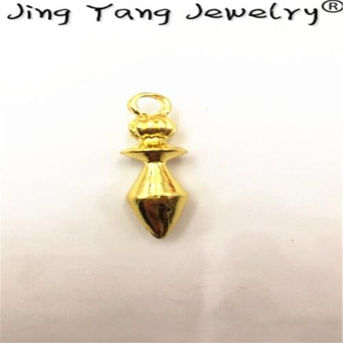 Reiki Metal Pendulum Copper Dowsing Healing Pyramid Pendant Charms Chakra pendulo Chrome gold Amulet pendulos para radiestesia
