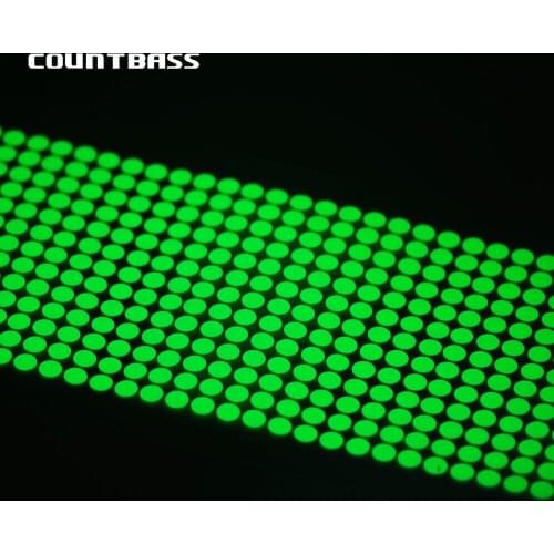 100pcs 2D Luminous Fishing Lure Eyes Dot Stickers for your metal jigs saltwater slow jigs fishing accessory DIY tackle parts