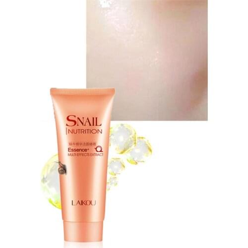 LAIKOU Snail Facial Cleanser Facial Cleansing Rich Foaming Organic Natural Gel Daily Face Wash Anti Aging Deep Clean Cosmetics