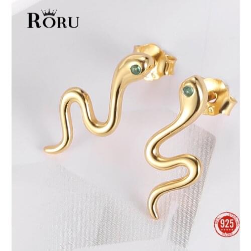 Original Green Stone Turquoise Earrings Silver 925 Elegant Snake Soul Designer Stud earrings Gold Catkins Fine Jewelry for Women