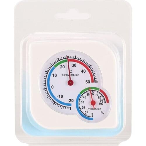 Useful White Mini Thermometer For Nursery Baby House Room Wet Hygrometer -20~50 Deg.C Temperature Meter For Indoor Kids