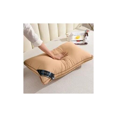 Down and Feather Bed Pillows for Sleeping 100% Cotton Cover with Natural Filling King Queen Size