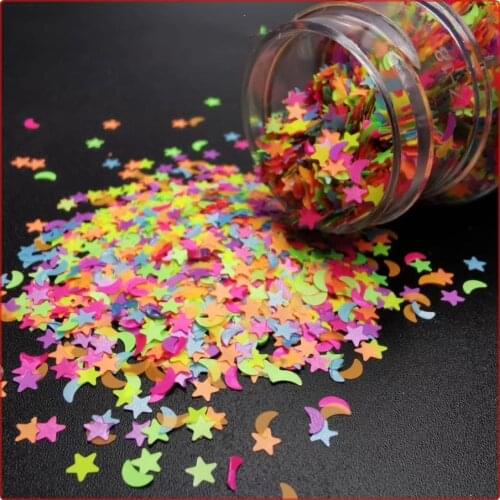 Rainbow Stars Moon Cosmetic Glitter - Festival Rave Beauty Makeup Face Body Nail