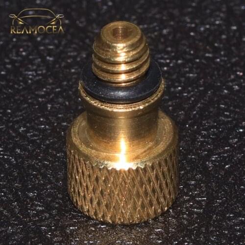Reamocea 1Pc Zinc Alloy Car Auto 5mm Tyre Wheel Tire Air Chuck Inflator Pump Converted Valve Clip Clamp Connector Adapter